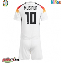 Camiseta Alemania Jamal Musiala #10 Primera Equipación para niños Eurocopa 2024 manga corta (+ pantalones cortos)